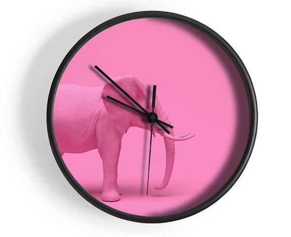 The Pink Elephant Clock - Wallart-Direct UK