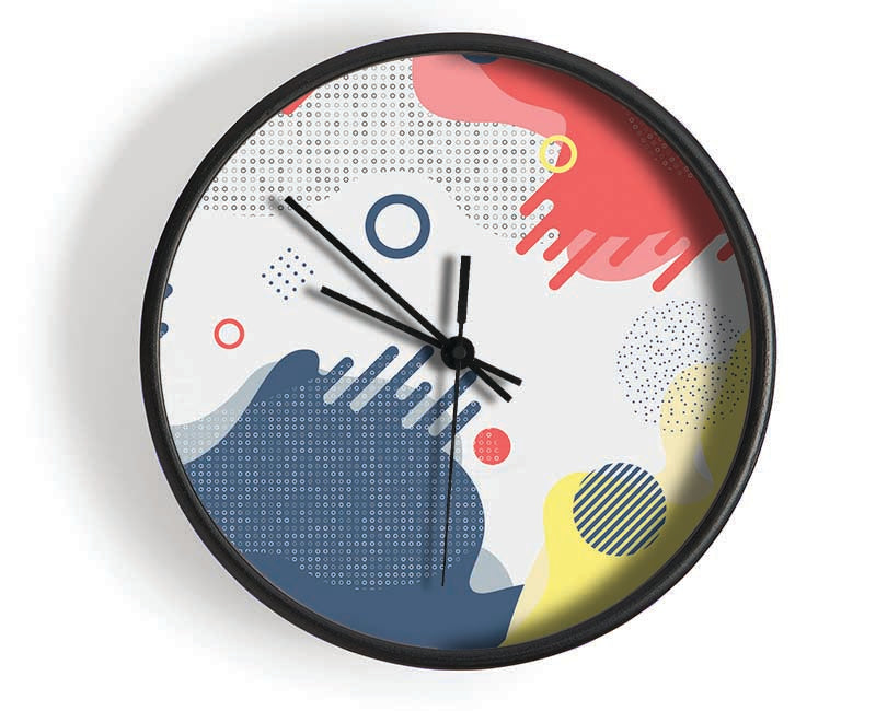 When The Colous Meet Clock - Wallart-Direct UK