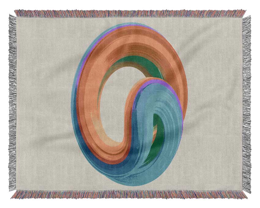 The Rainbow Swirl Paste Woven Blanket