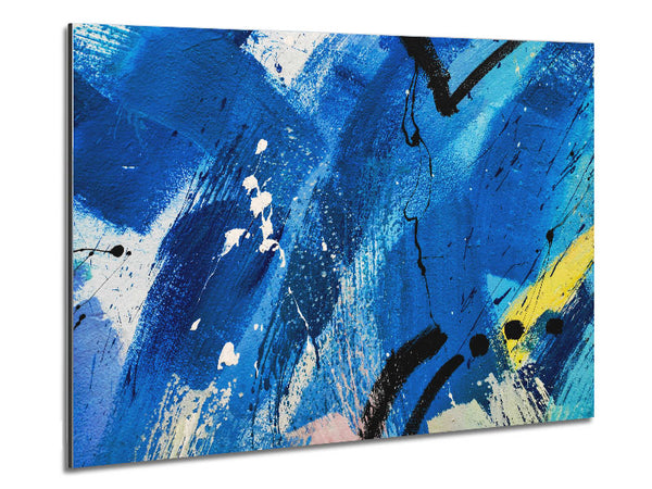 Breite Striche blauer Farbe