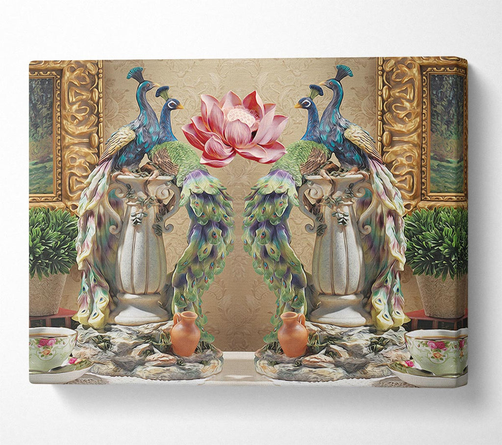 Picture of Peacocks Of Royalty Canvas Print Wall Art