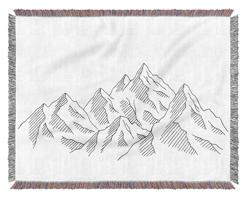 Simple Mountains Woven Blanket
