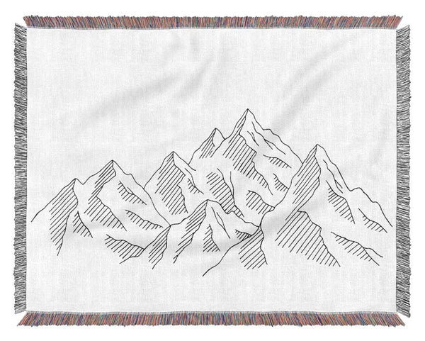 Simple Mountains Woven Blanket