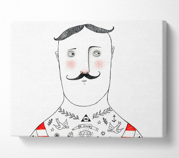  A Canvas Print of French Tattoo Canvas Print