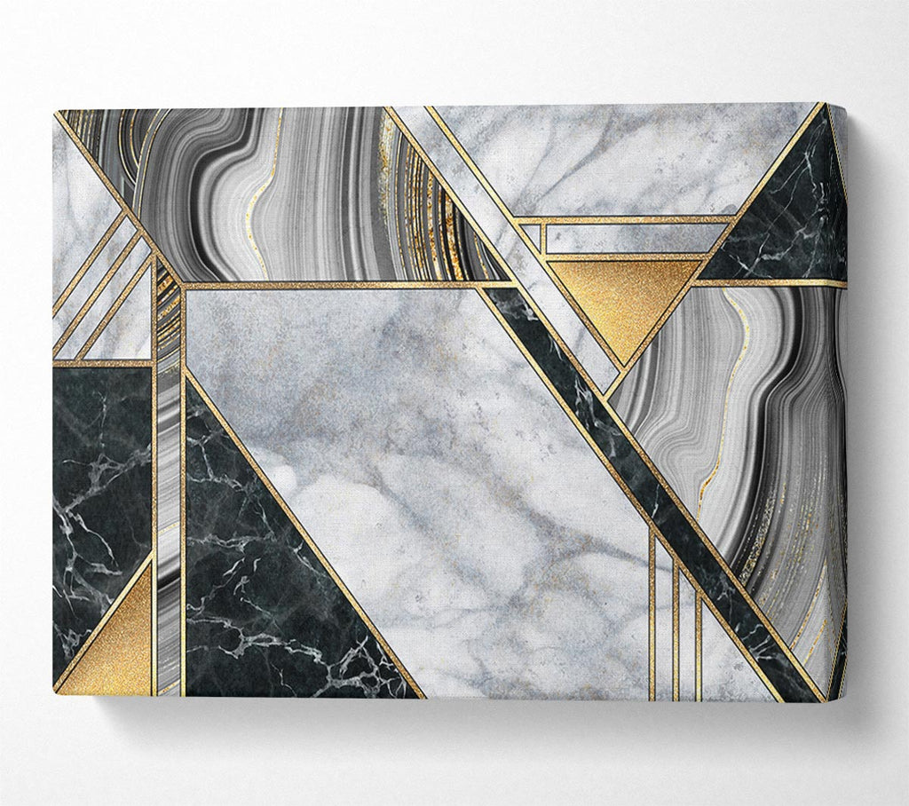 Picture of Triangles Of Marble Canvas Print Wall Art