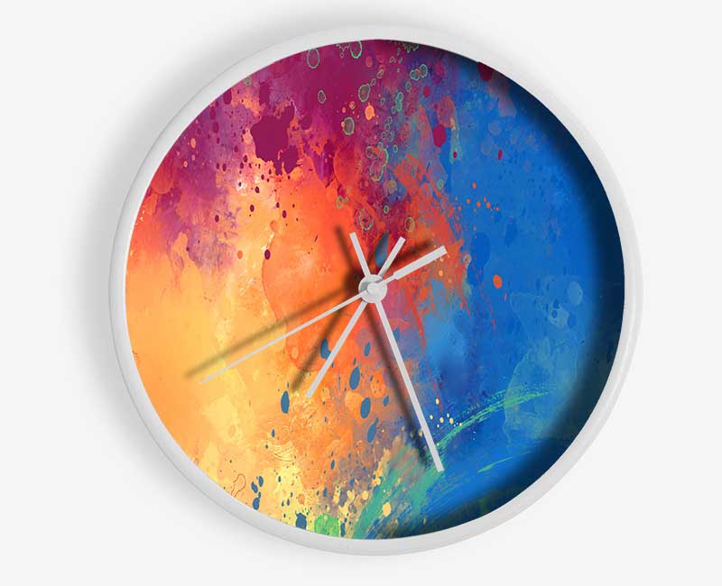 Explosion Of Water And Lava Clock - Wallart-Direct UK