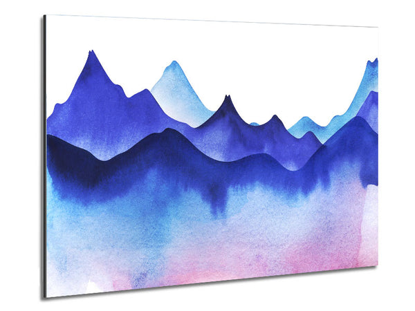The Peak Of Blue Curves Metal Print