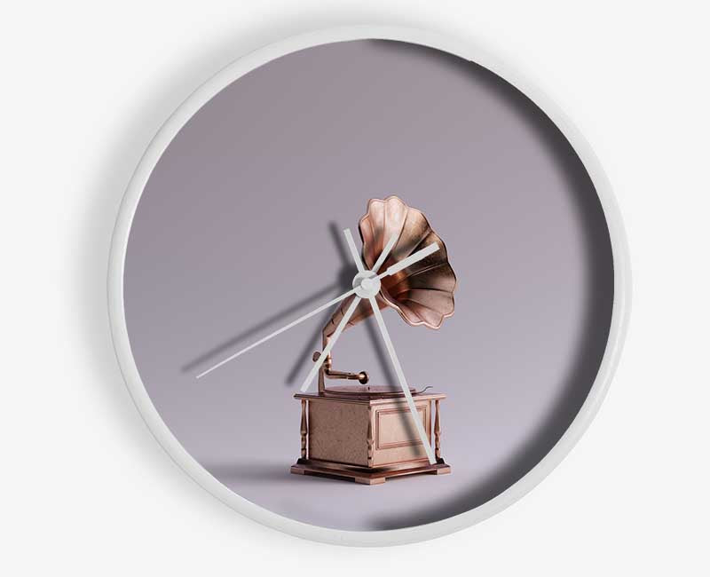 Gramophone Simplicity Clock - Wallart-Direct UK