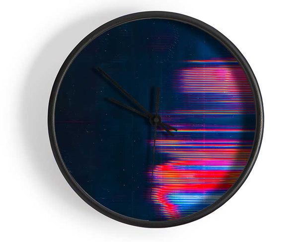 Distorted Movement Red Clock - Wallart-Direct UK