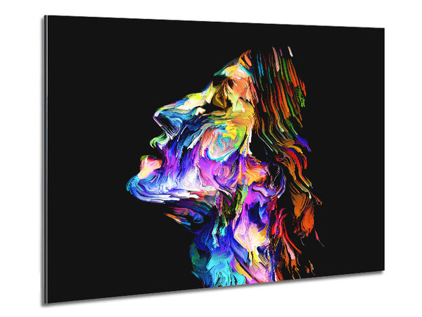 The Face Of Colour Metal Print