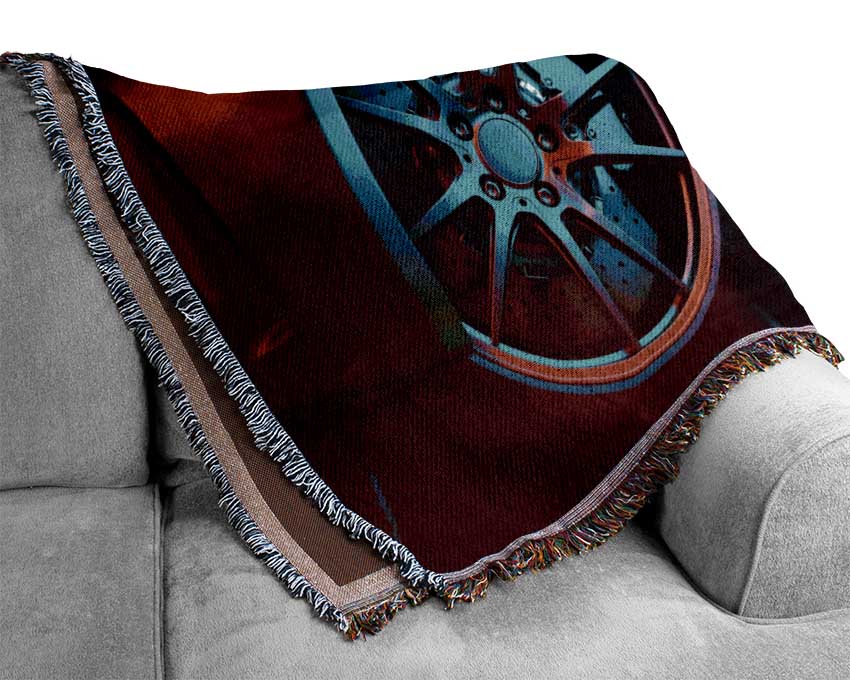 Sports Car Stance Woven Blanket