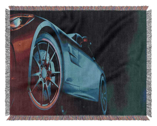 Sports Car Stance Woven Blanket