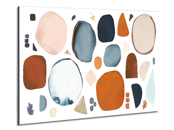 The Abstract Shape Collage Metal Print