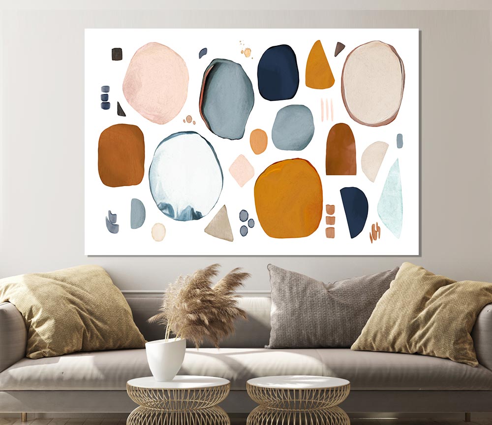 The Abstract Shape Collage Print Poster Wall Art
