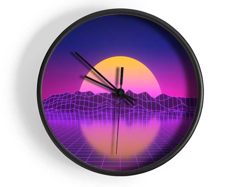 The Sun Retro Clock - Wallart-Direct UK