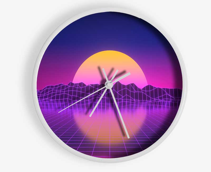 The Sun Retro Clock - Wallart-Direct UK