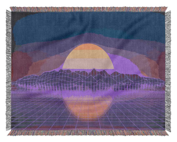 The Sun Retro Woven Blanket