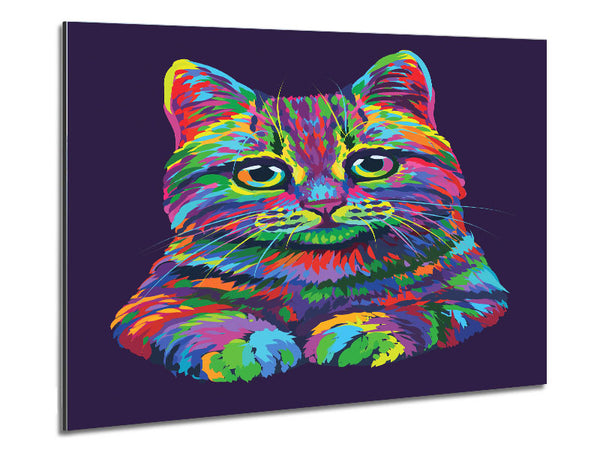 The Vivid Cat Metal Print