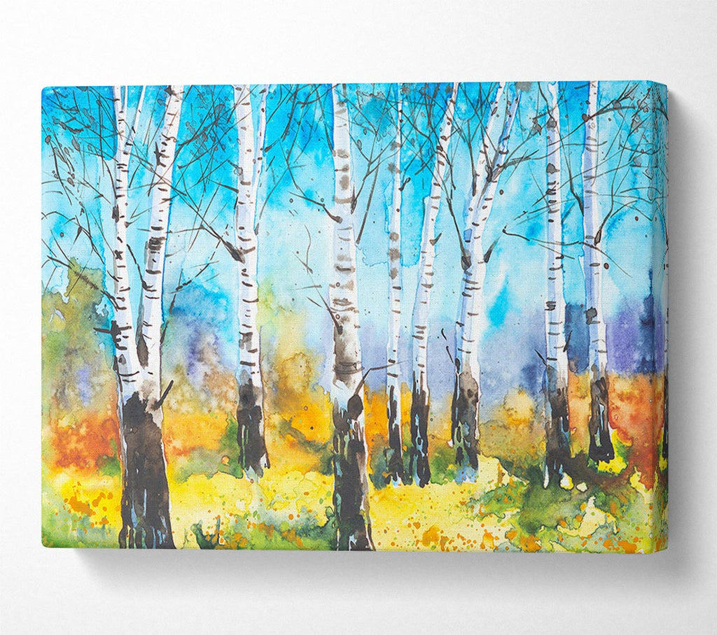 Picture of The Beautiful Birch Trees Canvas Print Wall Art