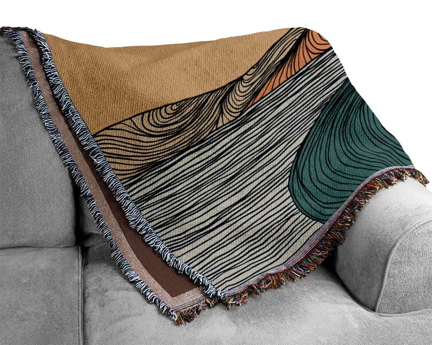 The Abstract Road Woven Blanket