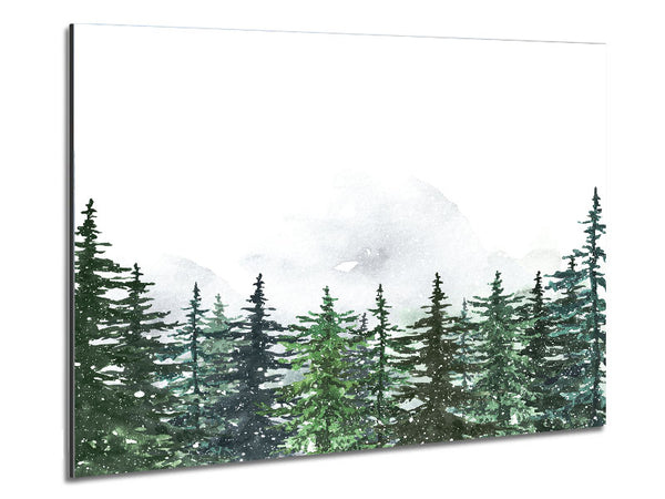 Bäume blicken über die Wolken