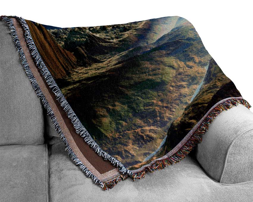 The Planet Rises Woven Blanket