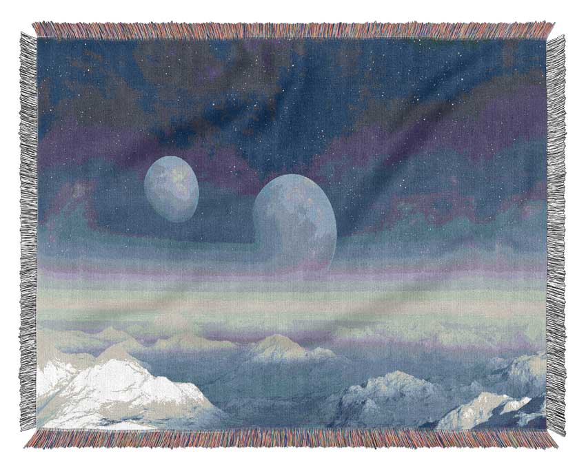 The Two Moons Meet Woven Blanket