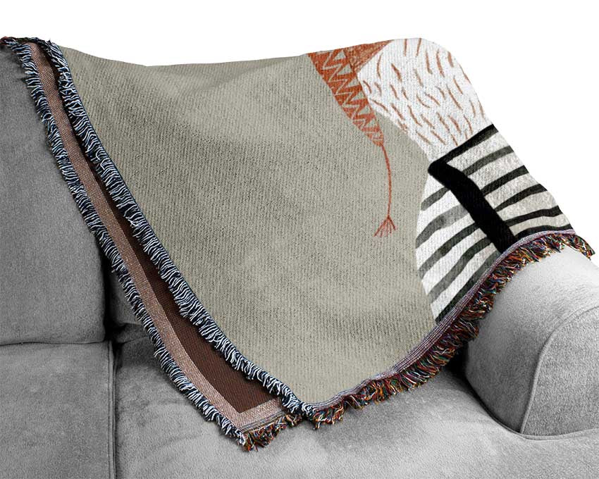 The Fox In A Hat Woven Blanket