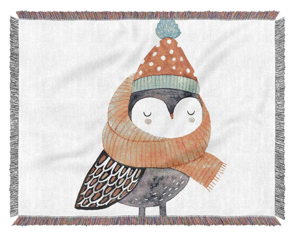 Ready For Winter Bird Woven Blanket