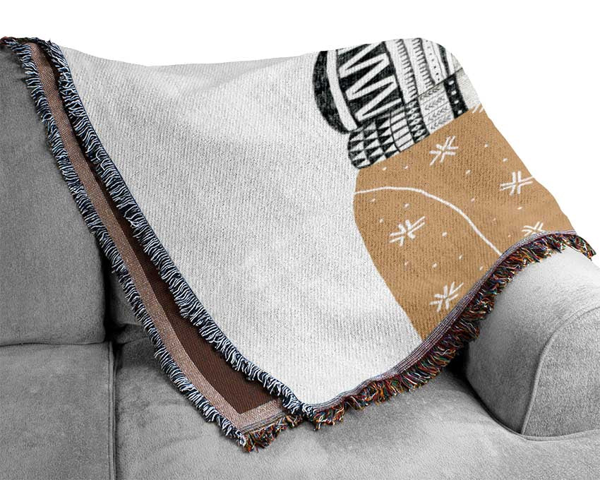 Ready For Winter Fox Woven Blanket