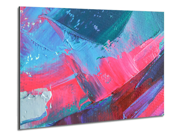 Paint Dab Washed Metal Print