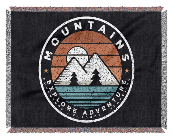The Mountain Badge Woven Blanket