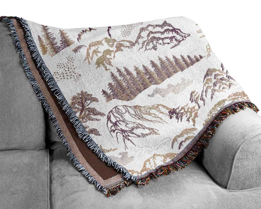 The Ethnic Forest Woven Blanket