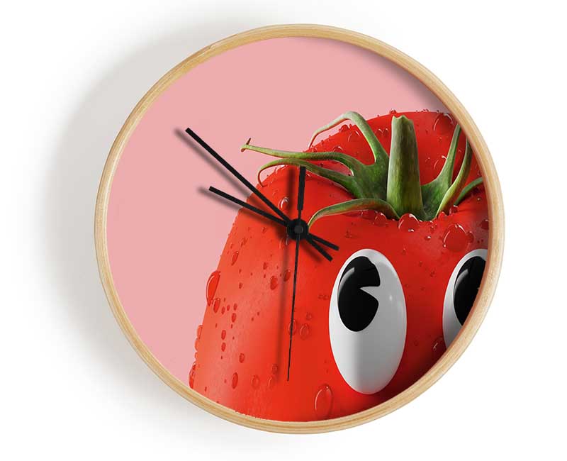 Tomato Stare Clock - Wallart-Direct UK