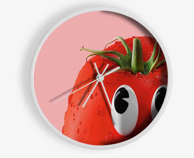 Tomato Stare Clock - Wallart-Direct UK