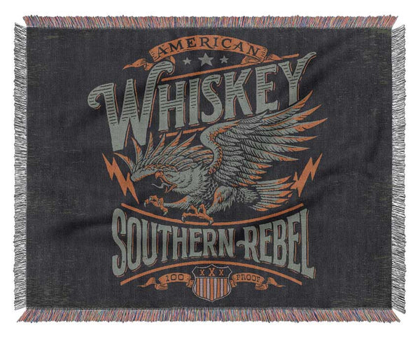 Whiskey Southern Rebel Woven Blanket