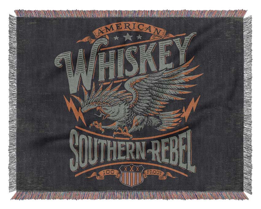 Whiskey Southern Rebel Woven Blanket