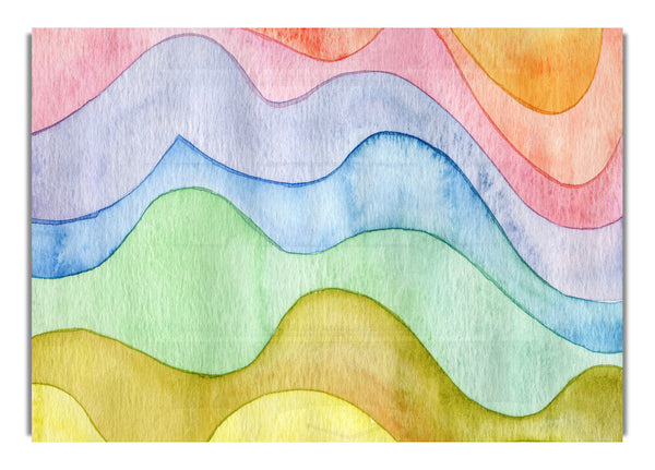 Flow Of The Colour Water