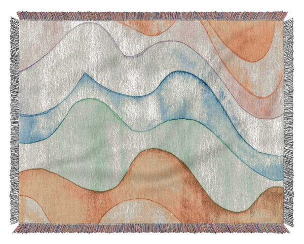 Flow Of The Colour Water Woven Blanket