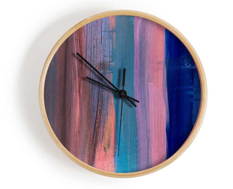 Vertical Drop Of Waves Clock - Wallart-Direct UK