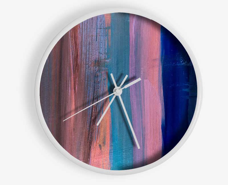 Vertical Drop Of Waves Clock - Wallart-Direct UK