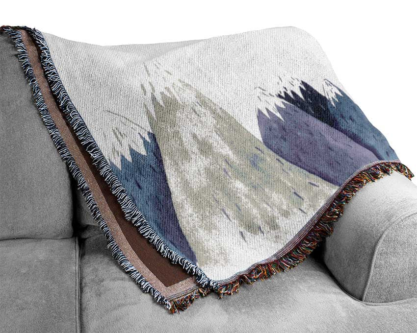 The Mountain Top Triangles Woven Blanket