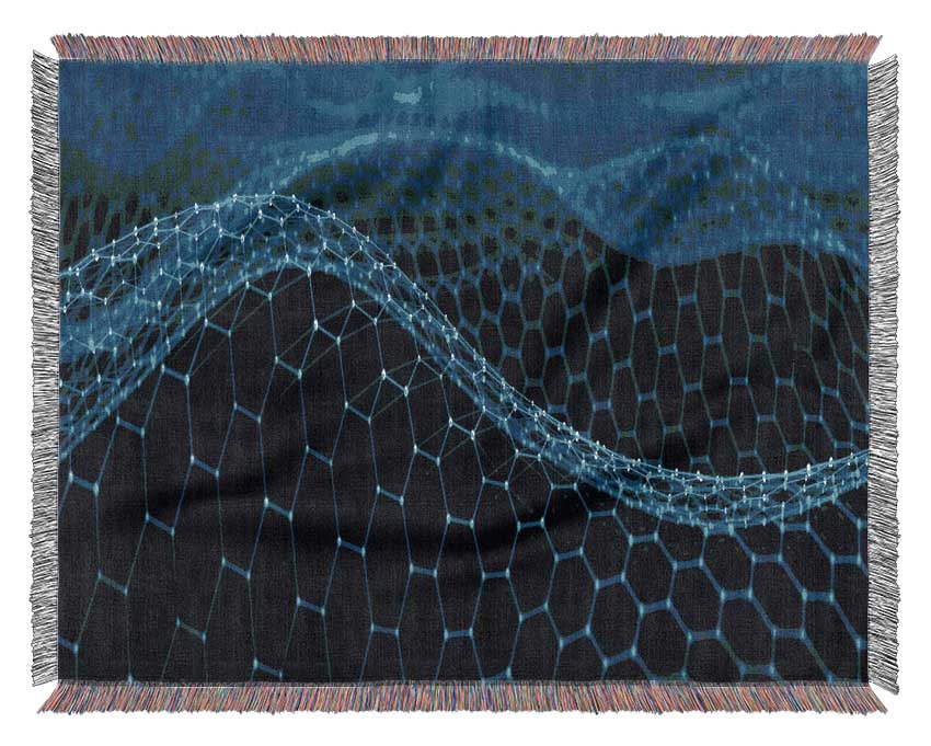 The Waves Of Technology Woven Blanket