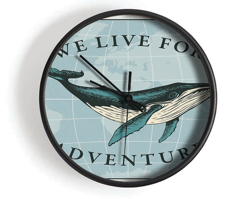We Live For Adventure Clock - Wallart-Direct UK
