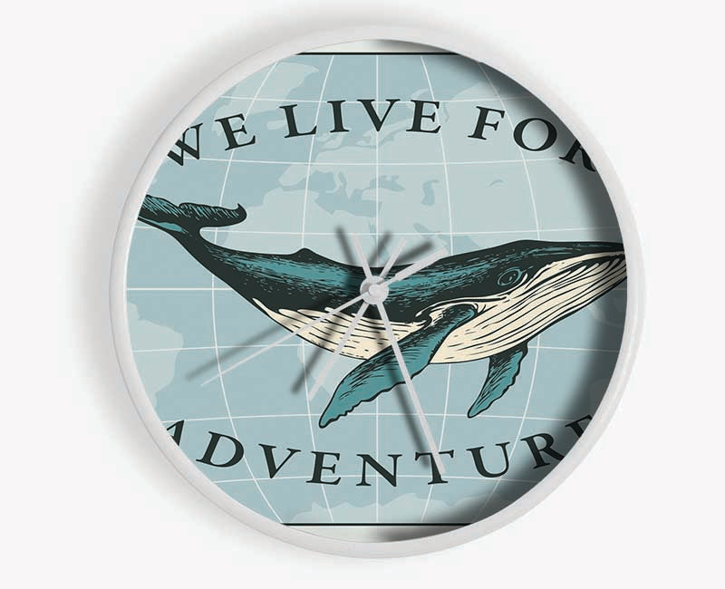 We Live For Adventure Clock - Wallart-Direct UK