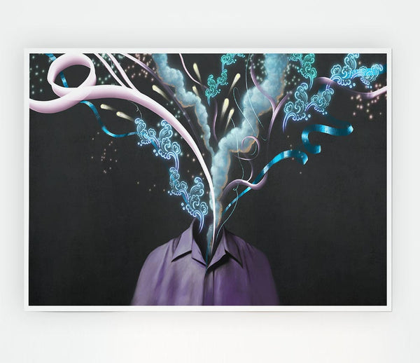The Tree Growing Out Of The Body Print Poster Wall Art
