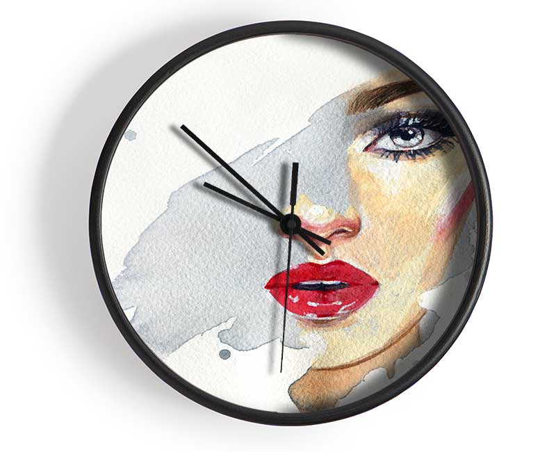 Washed Face Visual Clock - Wallart-Direct UK