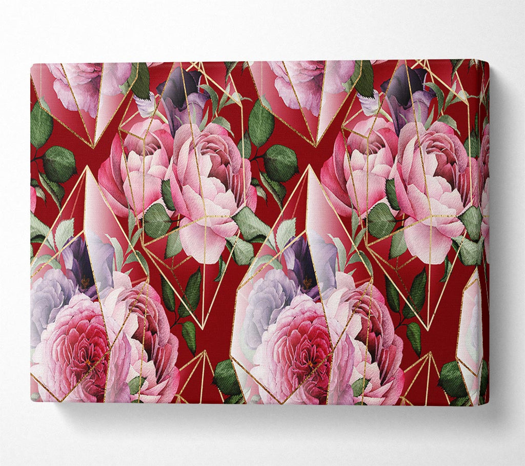 Picture of Triangulation Of Roses Canvas Print Wall Art
