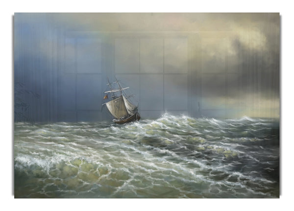 Schiff auf rauer See