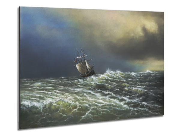 Schiff auf rauer See